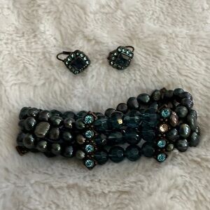 Turquoise Beaded Jewelry Set
